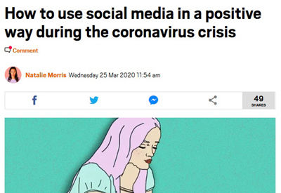 Metro - Social Media during Coronavirus